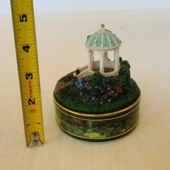 Thomas Kinkade Music Box Garden Serenity Prayer AA - Picture 3 of 5